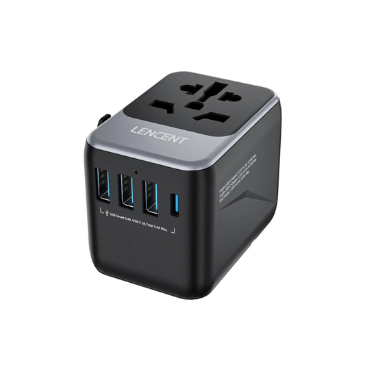 TravelSmart™ Universal Travel Adaptor — Safe, Compact. Worldwide Use.
