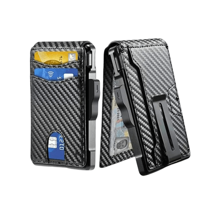 TravelSmart™ Tactical RFID Carbon Wallet (Carbon Fibre Black)